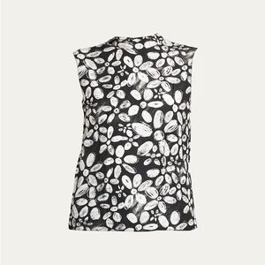 Marni Black and White Patterned Women's Top